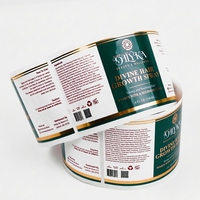 Etiqueta Adhesiva Personalizada Impermeable de Vinilo Bopp con Diseño de Logotipo Impreso, Rectangular, Grande, para Productos Cosméticos y Champú