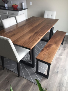 Modern Furniture South America Walnut Natural Shape <strong>Table</strong> <strong>Top</strong> Live Edge <strong>Wood</strong> Slab Dining <strong>Table</strong> - Product Image 6
