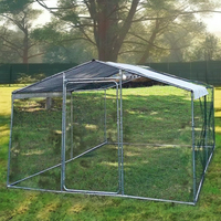 Poulailler spacieux écologique Xinxi modèle XXPC-2402 en acier galvanisé avec couverture imperméable pour jardin