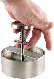 Kích Thước Nhỏ 304 Thép Không Gỉ Thịt Báo Chí Nhà Bếp Vòng Khuôn Bánh <span class=keywords><strong>Hamburger</strong></span> Smash <span class=keywords><strong>Patty</strong></span> Thịt Thực Phẩm Cấp Burger Thịt Báo Chí - Product Image 3