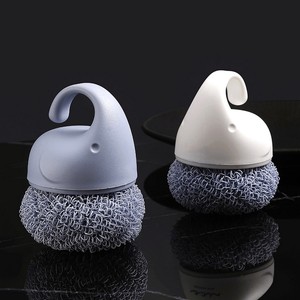 Cleaning Ball Household Kitchen Dishwashing Can Not Lose <b>Wire</b> Nordic Dishwashing <b>Brush</b> Pot With Handle <b>Brush</b> Pot Steel <b>Wire</b> - Product Image 1