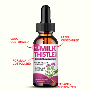 OEM Bio-Marien distel extrakt Flüssigkeits tropfen Leber Detox Gesundheit Marien distel extrakt Ergänzungen - Product Image 2