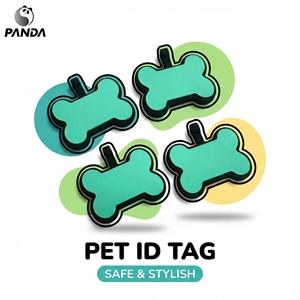 Plaque d'identification personnalisable en silicone pour animaux de compagnie, motif uni, anti-perte, pour chat, vierge, à graver - Product Image 2