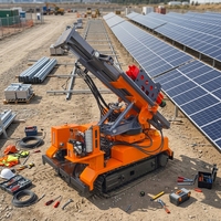 Nouvelle conception de pompe hydraulique PV de pointe pour le forage de pieux, solution à chenilles à haut rendement pour l'énergie solaire