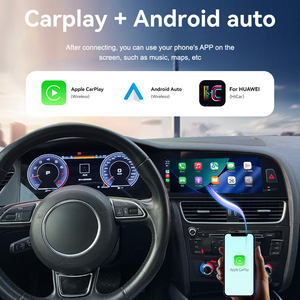 ZWNAV Pantalla de Navegación Multimedia de 12.3 Pulgadas, Pantalla de Navegación Virtual de 10.25 Pulgadas, Android 15, GPS para <span class=keywords><strong>Audi</strong></span> <span class=keywords><strong>A4</strong></span> <span class=keywords><strong>2009</strong></span>-2016, WiFi 4G - Product Image 3
