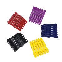 Outils de coiffure de vente directe d'usine pince crocodile, pince à bec de canard, pince à cheveux teinture et repassage pince fixe en gros