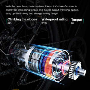จักรยานไฟฟ้าไฮบริด Nakxus 27M204 มอเตอร์กลาง/หลัง 250W แบตเตอรี่ 15Ah ระยะทางไกล 100 กม. 7 สปีด คันเร่งแบบนิ้วโป้ง - Product Image 4