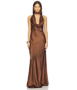 long sleeve long dress bodycon Yellow main image 1