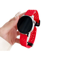 Horlogeband van ademend siliconen met magnetische vierkante gesp voor Watch4 & GT3 20mm/22mm