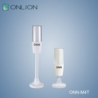 Lampe de signalisation ONN M4T verte 3 couleurs, indice de protection IP54, indicateur LED monocouche avec lentille en PC souple pour la surveillance des machines d'atelier