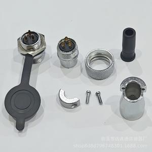 Connecteur aéronautique Xunlian WS16 rond 2-10 broches mâle nickelé étanche prise industrielle - Product Image 3