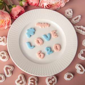 M55076 Coupeur d'argile Lettres et Chiffres Argile Polymère Mini <span class=keywords><strong>Nuage</strong></span> Symbole Cuisson Pain Vapeur <span class=keywords><strong>Emporte</strong></span>-pièce Moule en argile - Product Image 3