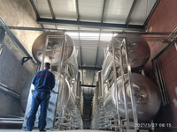 Cuve de Fermentation Tonsen 50000L en Acier Inoxydable 304 pour Bière, Vin de Fruits, Café, avec Pompe Moteur, Chauffage Électrique et Contrôle PLC