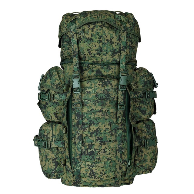 Tactical 65L Outdoor Camping Backpack Durable EVA Material Wear-Resistant Large Capacity Carrying Bag