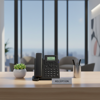 Teléfono IP60S con Protocolo SIP, Voz de Alta Definición, para Uso en Hoteles, Red de Área Local, Comunicación Intranet, Llamadas Gratuitas