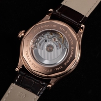 Montre automatique pour homme de haute qualité, personnalisée ODM, boîtier en acier inoxydable 316L massif, vintage, verre saphir bombé, mécanique, minimaliste