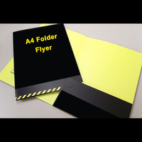Porte-documents de présentation A4 de haute qualité, écologique, imprimé numériquement, gaufré, avec dorure UV, pour cartes de visite et brochures