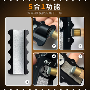 Pulidor de Puntas de Taco de Billar SIN Metal CB-SIN1, Accesorio de Billar Multiposición para Reparación de Puntas de Taco de Nueve Bolas - Product Image 4