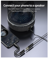 Câble répartiteur audio USB-C vers double prise jack 3,5 mm femelle 2-en-1 pour partage de son, compatible téléphones et tablettes Type-C