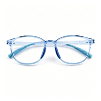 Gafas Ópticas para Niños CF-89005, Anti Luz Azul, Control de Miopía, Montura Ligera de TR90, Almohadillas Nasales de Silicona Suave, Lentes TAC, Escolares