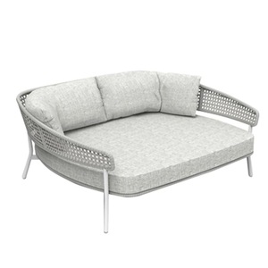Tumbona de Metal Resistente para Exteriores con Acabado Antióxido y Resistente a los Rayos UV, Diseño Moderno para Hotel, Villa, Jardín, Patio, Playa - Product Image 4
