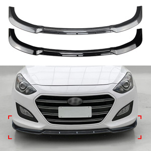 Front Lip Splitter Piano Black Carbon Fiber Texture For Hyundai I30 MK2 MK2.5 2012-2017 - Product Image 1