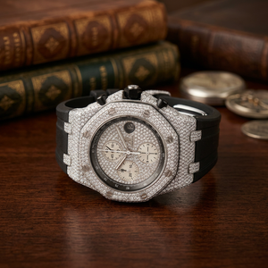 Superbe montre à mouvement suisse sertie de diamants Moissanite, prix de gros pour l'Inde pour LOISTA - Product Image 1