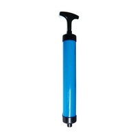 Pompe à air manuelle universelle pour ballons de sport, avec tuyau en caoutchouc de 10 cm, aiguille de gonflage et embout d'air – Offre spéciale