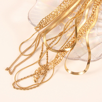 Chaîne à maillons en acier inoxydable, corde Figaro tordue, tour de cou épais, Double couche, chaîne serpent, collier ras du cou