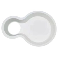 Plateau de nourriture biodégradable en bagasse, assiette jetable, porte-gobelet pour café, boisson, hot dog, salade, hamburger, récipient alimentaire écologique