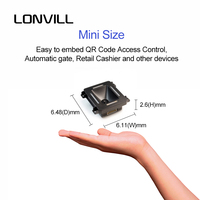 LONVILL Quiosco Escáner de código 2d Lector de código qr fijo incorporado USB para quiosco de caja de pago, lector de código de barras a la venta