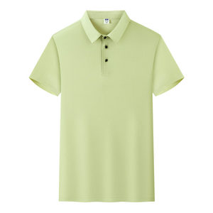 Polo en polyester pour homme, manches courtes, couleur unie, vêtements de travail, tenue quotidienne, uniformes - Product Image 3