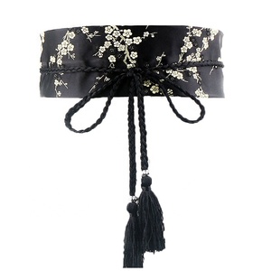 Moda Hanfu estilo chino bordado cinturones de tela accesorios con cintura ancha atada con un cinturón - Product Image 3