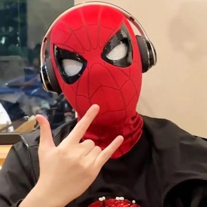 Máscara de Spider-Man con Ojos Móviles y Control de Mandíbula para Parpadeo, Casco de Cosplay, Juguetes de Navidad - Product Image 4