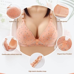 <span class=keywords><strong>Soutien</strong></span>-<span class=keywords><strong>gorge</strong></span> anti-écoulement brillant à trou respirant pour femmes d'âge moyen et âgées, <span class=keywords><strong>grande</strong></span> poitrine, bonnet 3/4 fin et solide, avec perforations respirantes - Product Image 4