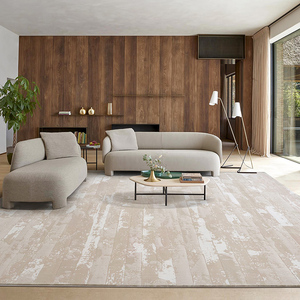 Alfombra Beige Moderna Ecológica de Alta Calidad, Alfombra Grande Blanca de Lujo para Sala de Estar - Product Image 2