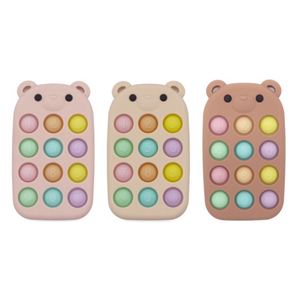 Mordedor de juguete de grado alimenticio personalizado sin BPA para niños, mordedor de silicona remoto de animales bonitos sensoriales, mordedor de silicona para bebés - Product Image 1