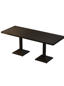 Ensemble de meubles de <span class=keywords><strong>restaurant</strong></span> modernes entièrement noirs, table à manger minimaliste en noir mat et fauteuils sculpturaux - Product Image 6
