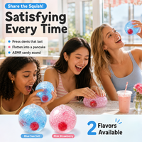 Cherry Sea Salt Handmade Soft Ball-Slow Rising Sensory Toy for Girls & Boys 14+ ASMR DIY Stress Relief
