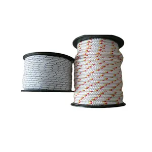 JINLI ROPE kapak batı deniz yat halatı gemi demirleme hatları Uhmwpe Polyester çift örgülü 8mm X 100m makara