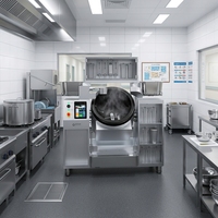 Machine de cuisson électrique professionnelle pour chef, sauteuse à économie d'énergie avec guidage vocal et surveillance intelligente 2026