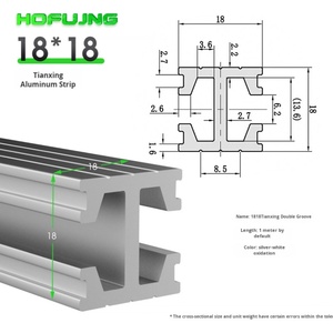 Bloque de Conexión de Cuatro Orificios de Ranura Única, Tira de Aluminio en Forma de I, Herraje para Actuador, Piezas Neumáticas de Doble Ranura con Orificio Pasante - Product Image 6