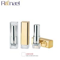Conteneur vide pour rouge à lèvres et miroir, récipient de maquillage, forme carrée, 5-6g, 10 pièces