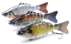 Appât bionique réaliste pour la pêche, <span class=keywords><strong>leurre</strong></span> pour attraper des poissons, <span class=keywords><strong>articulé</strong></span>, avec Wobbler, bionique, à 7 segments, 10cm, 15.5g - Product Image 2