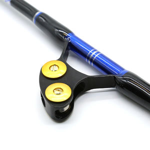 Caña Blue Spear de 130 LBS con <span class=keywords><strong>Punta</strong></span> Giratoria para Pesca de Barco en Aguas Profundas y Saladas, Pesca de Arrastre y Caída Profunda - Product Image 4