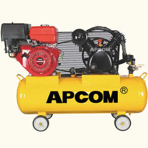 Compresor de aire portátil de pistón accionado por gasolina de 3-6HP 2.2-5.5kW 8bar 12.5bar, compresor de aire móvil para trabajos de minería e ingeniería. - Product Image 4