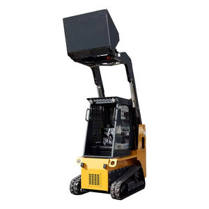 Dégivrage hivernal essentiel : Chargeur coulissant spécial avec cabine chauffée et équipement de nettoyage routier pour l'assainissement municipal - Product Image 1