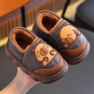 Chaussons d'hiver classiques à bout fermé, antidérapants, à semelle souple, respirants, anti-odeurs, isolés en coton - Product Image 5