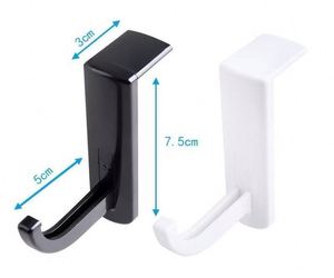 Custom Besko Internet Bar Earphone Hooks Headphone <b>Hanger</b> Monitor <b>Stand</b> Holder Headset Stick-On Hook - Product Image 2