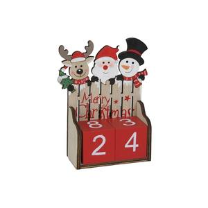 Calendrier de l'Avent en bois 11x4,5 cm, hauteur 14,5 cm - Product Image 1